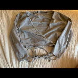 American Apparel Grey Wrap Shirt